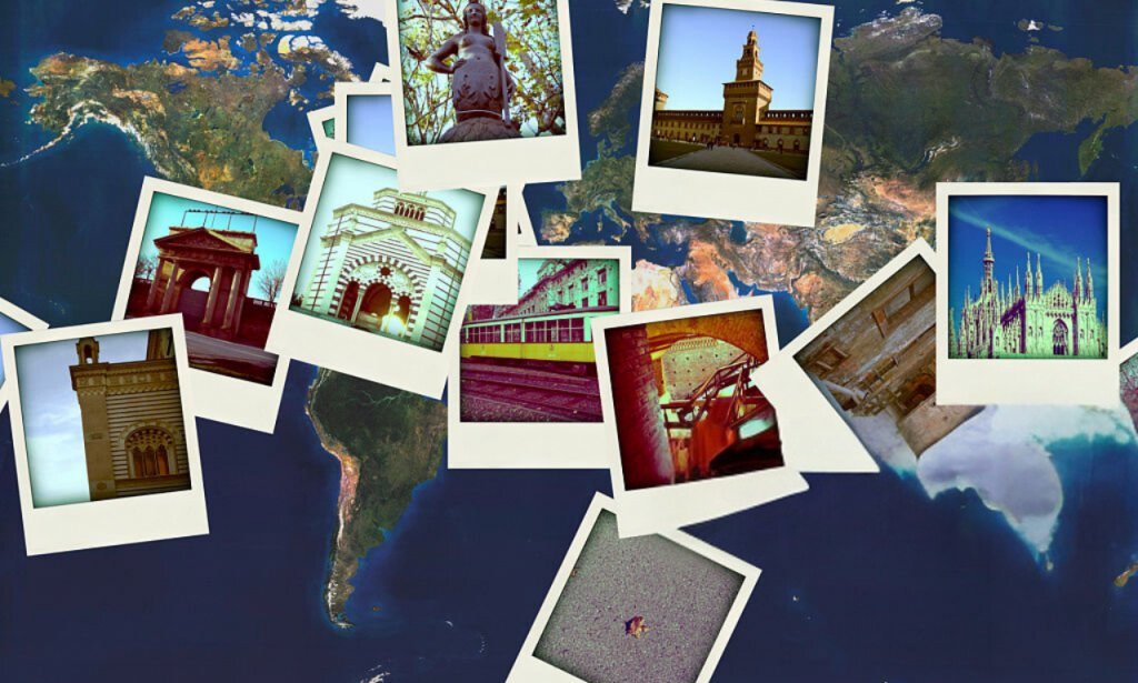 A collage of iconic locations linked to famous unsolved mysteries.
